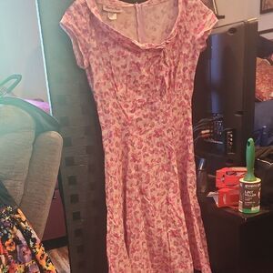 Heart Of Haute Floral Pink Dress Size S